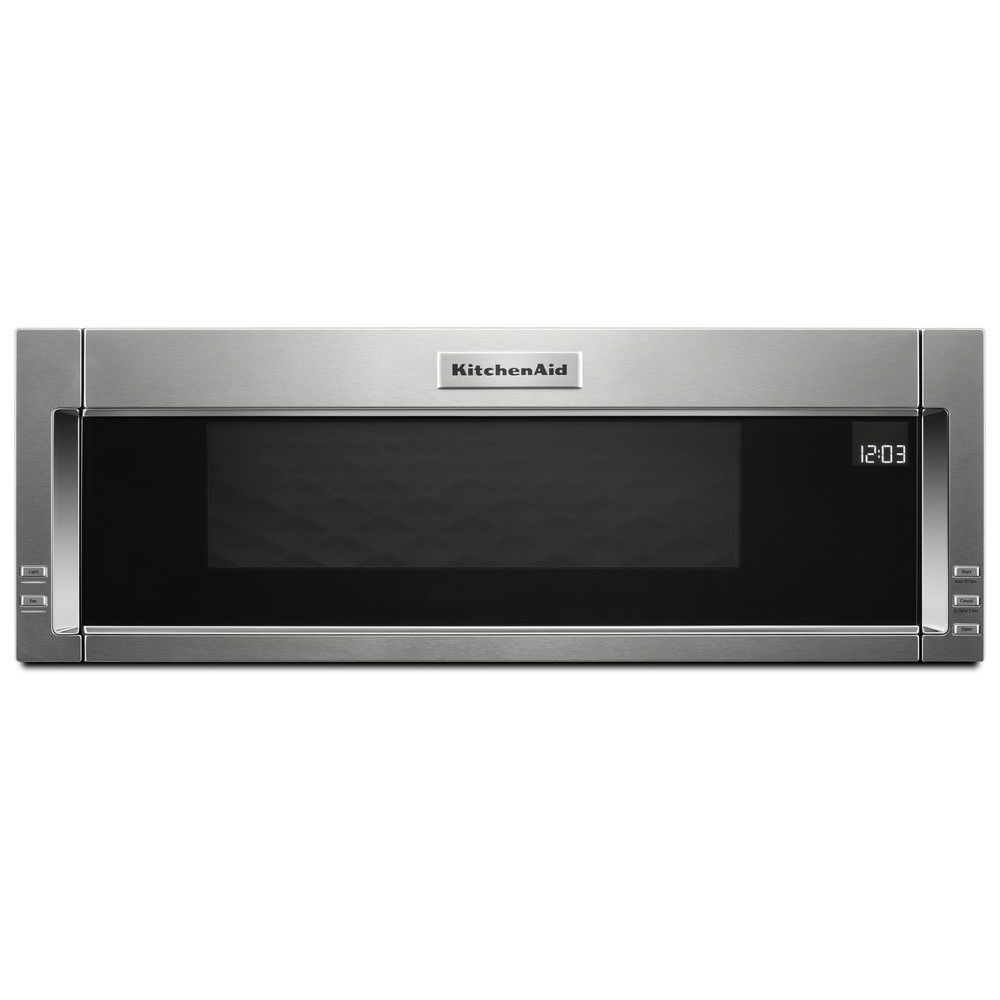 KitchenAid 1 1 Cu Ft Low Profile Over The Range Microwave In   P 1001157778 