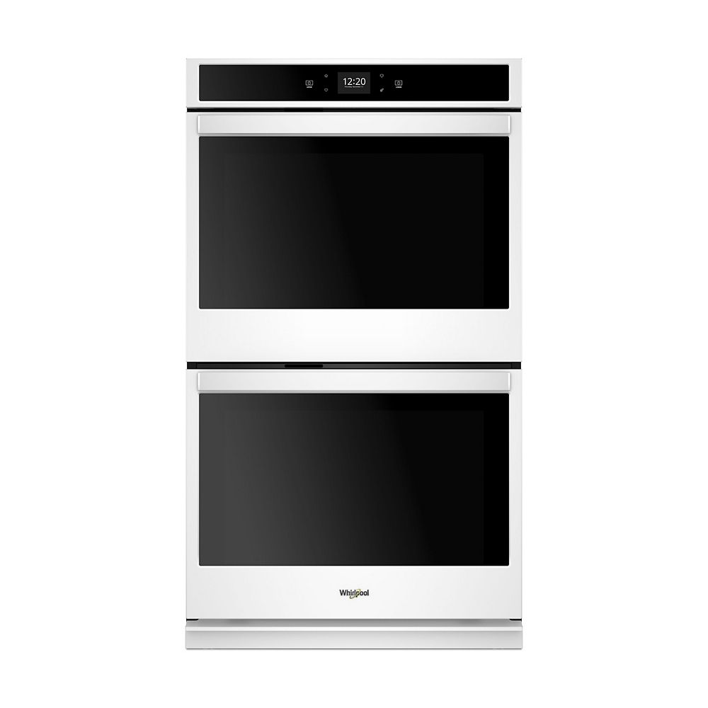 Whirlpool 27inch 8.6 cu. ft. Smart Double Electric Wall Oven with Touchscreen in White The