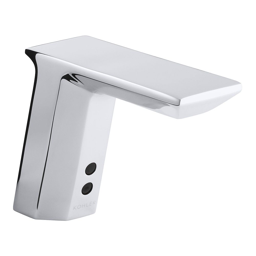 Kohler Geometric Single Hole Touchless Tm Dc Powered Commercial Bathroom Sink Faucet With The Home Depot Canada