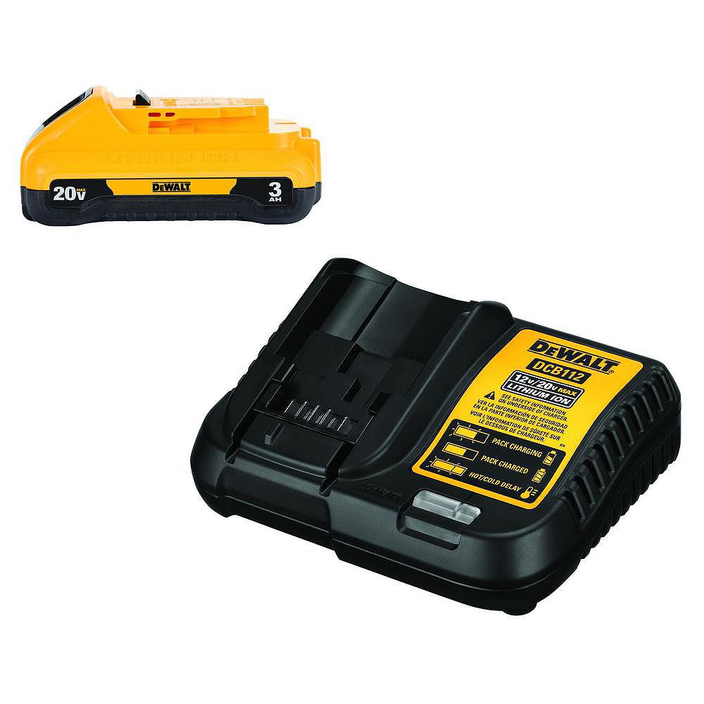 Dewalt v Max Lithium Ion Battery Pack 3 0ah With Charger The Home Depot Canada