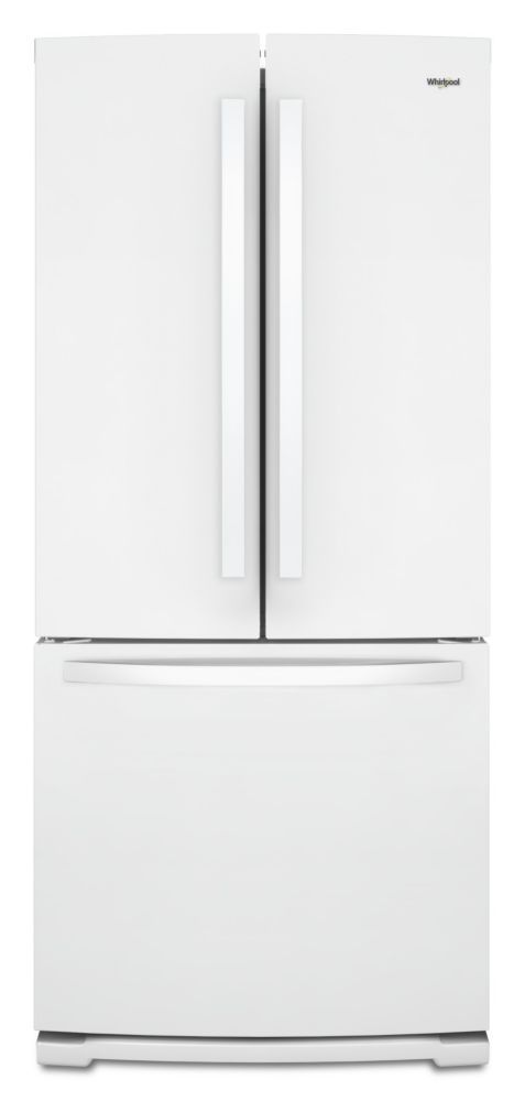 Whirlpool 30 Inch W 19 7 Cu Ft French Door Refrigerator In White   P 1001158118 