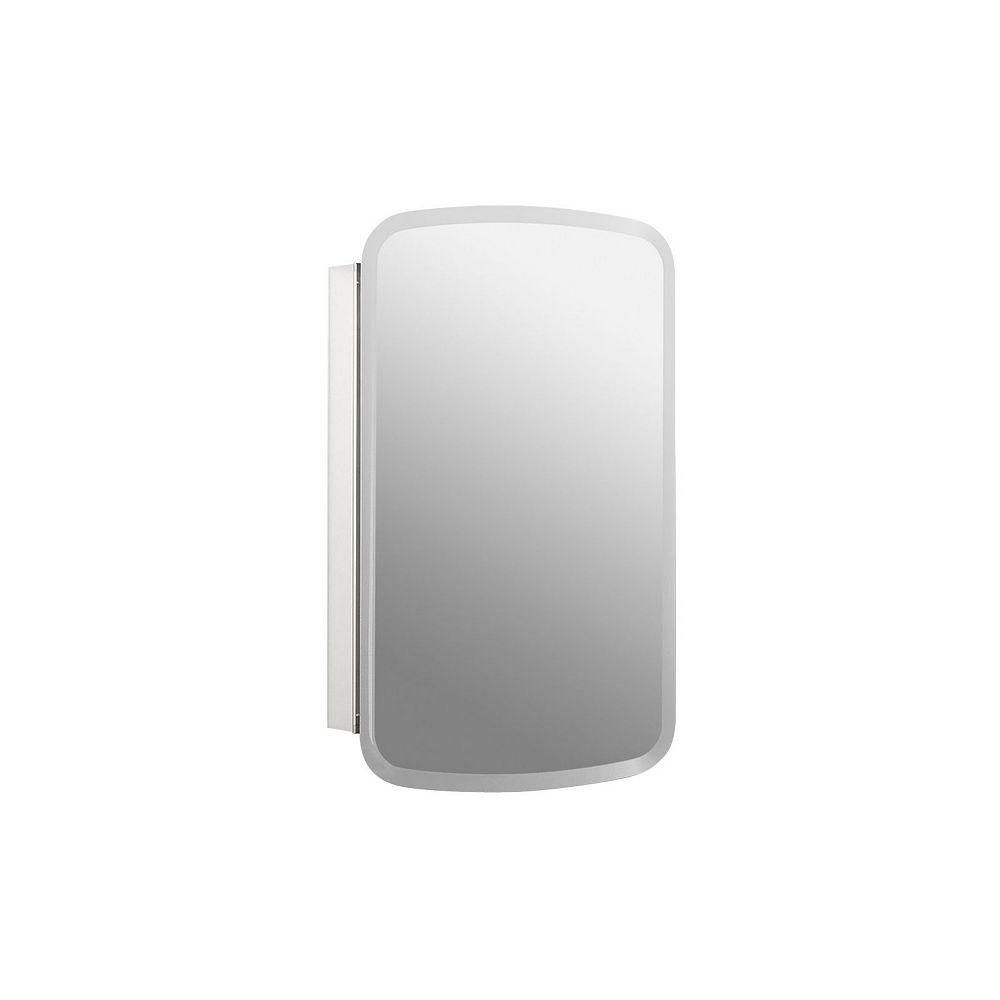 Kohler Bancroft 20 W X 31 Inch H Aluminum Single Door Medicine Cabinet With Mirrored Door The Home Depot Canada