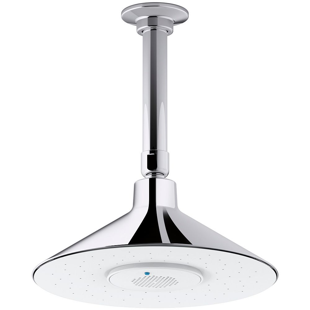 KOHLER Moxie 2.5 Gpm Rainhead With Wireless Speaker, Polished Chrome