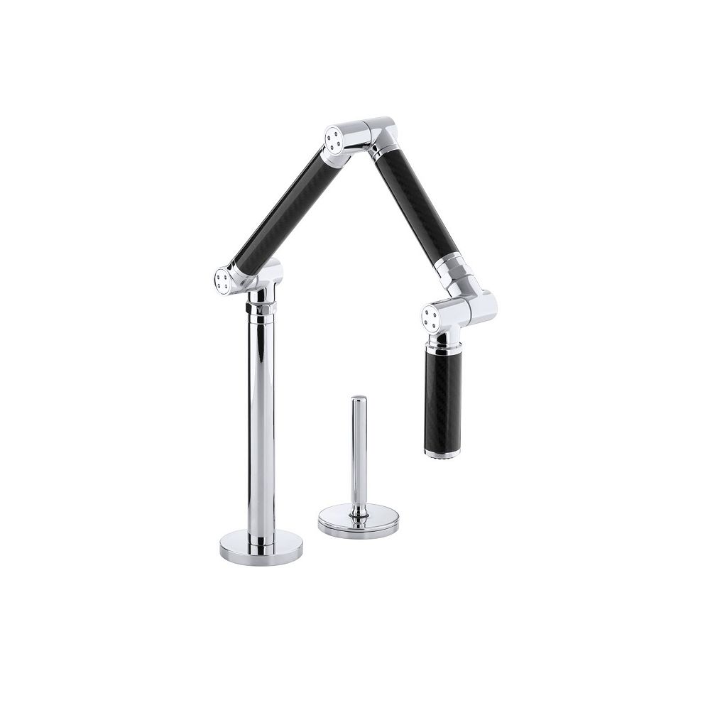 KOHLER Karbon DeckMount SingleHandle MidArc Kitchen Faucet In