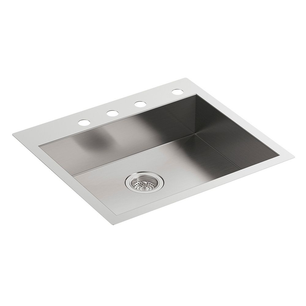 KOHLER Vault 25 inch X 22 inch X 6-5/16 inch Single Bowl Dual-Mount ... Kohler Kitchen