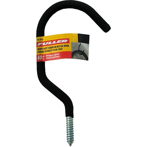 Heavy Duty Screw-In Bicycle Hooks with Protective Foam Rubber