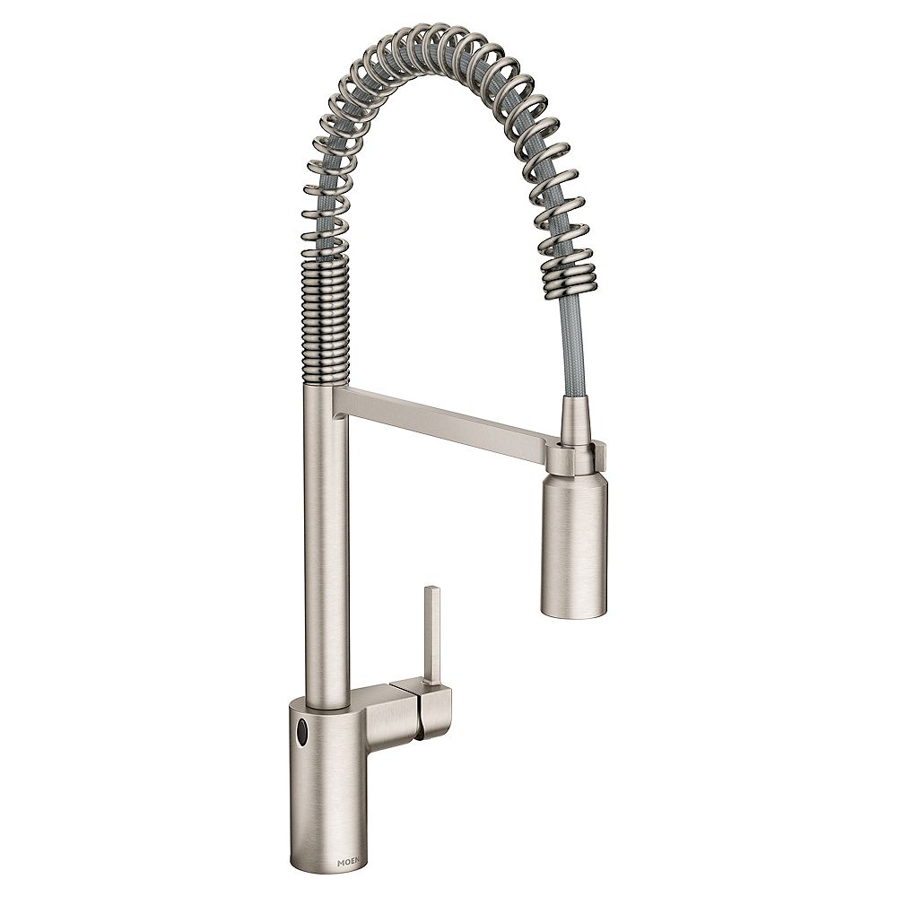Moen Align Touchless 1 Handle Pull Down Sprayer Kitchen Faucet Motionsense Wave And Sprin The Home Depot Canada