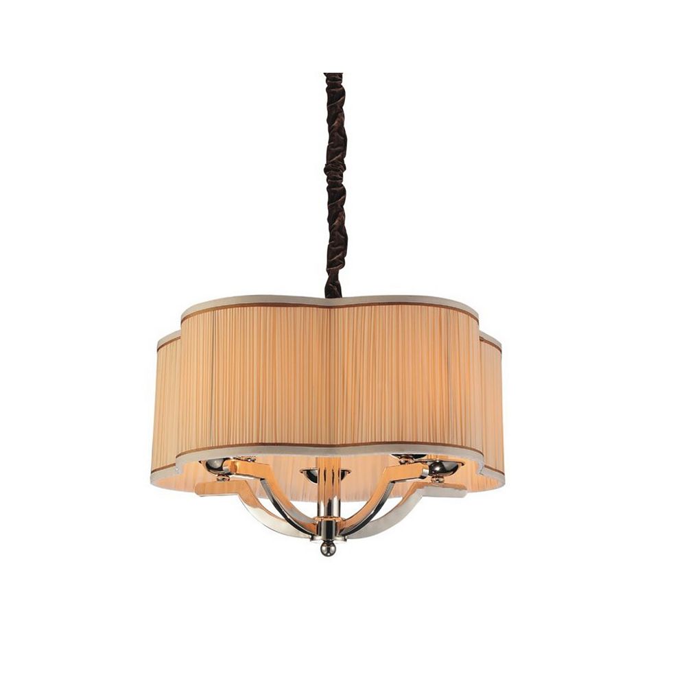 CWI Lighting Serta 20inch 5Light Chandeliers with Chrome Finish The