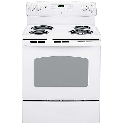 30-inch 5.0 cu.ft. Single Oven Electric Range with Self-Cleaning Oven in White