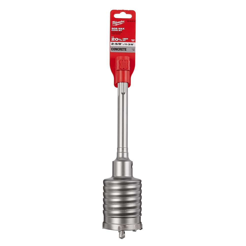 Milwaukee Tool 25/8 inch x 113/8 inch SDSMAX Core Bit The Home