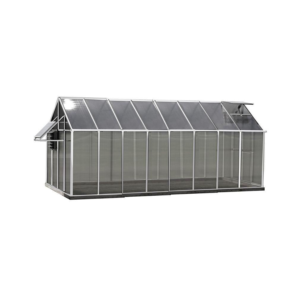 Monticello Greenhouse 8 ft. X 16 ft. Aluminum Greenhouse - Mojave