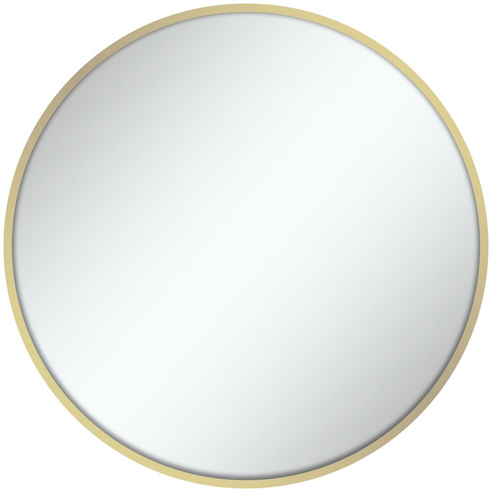 Avalon Round Vanity Mirror Gold, Large Round Gold Mirror Canada