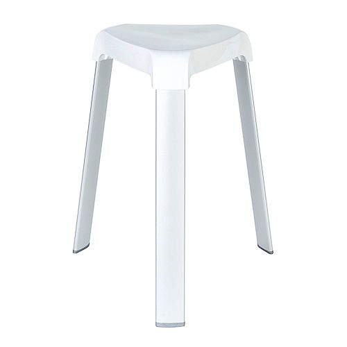 SMART Foot Seat White with Rust Proof Aluminum Legs