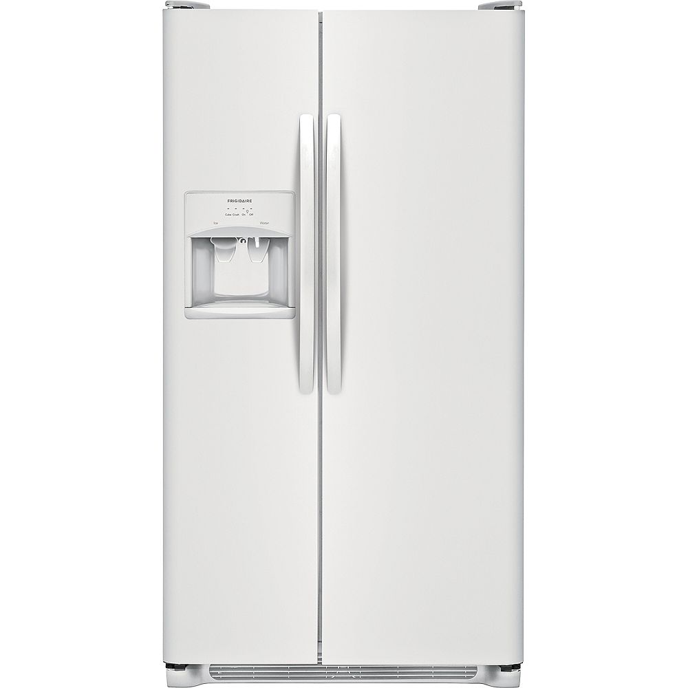 Frigidaire Réfrigérateur de 33 po W 22,1 pi. cu. côte à côte en blanc