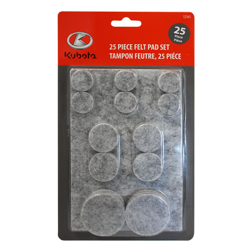 Kubota 25Piece Round Felt Pad Set The Home Depot Canada