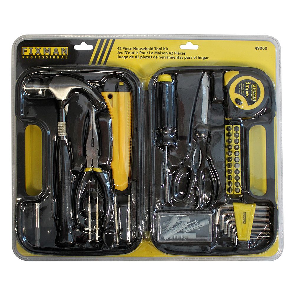 Fixman 42Piece Household Tool Kit The Home Depot Canada