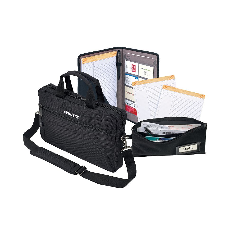 Husky Briefcase and Document Bag Combo (4Piece) The Home Depot Canada