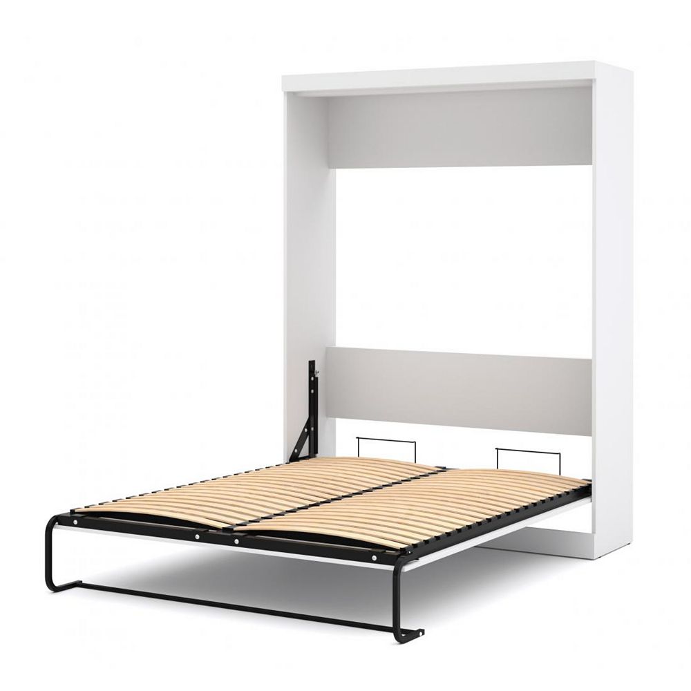 Bestar Nebula 90 inch Queen Wall bed including storage with drawers