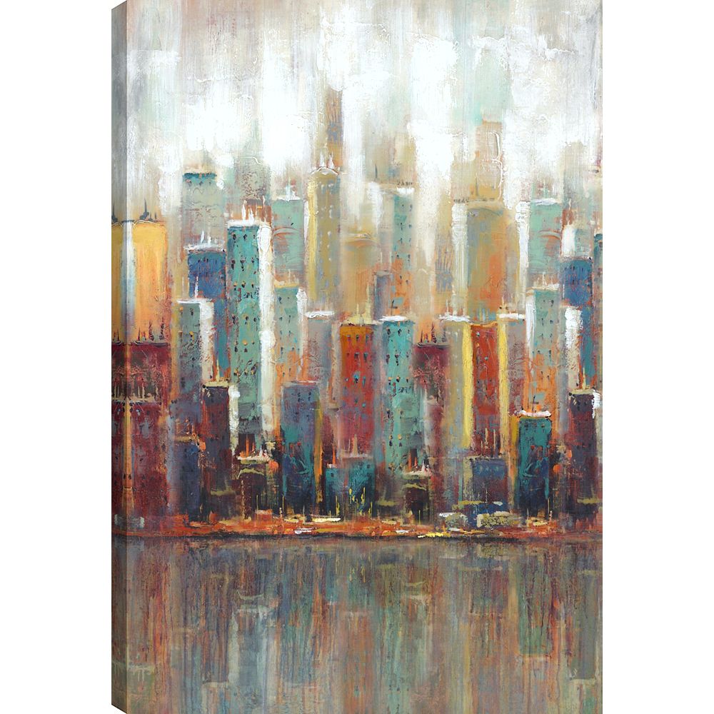 Mirrorize Canada Cityscape II, Landscape Art, Canvas Print Wall Art