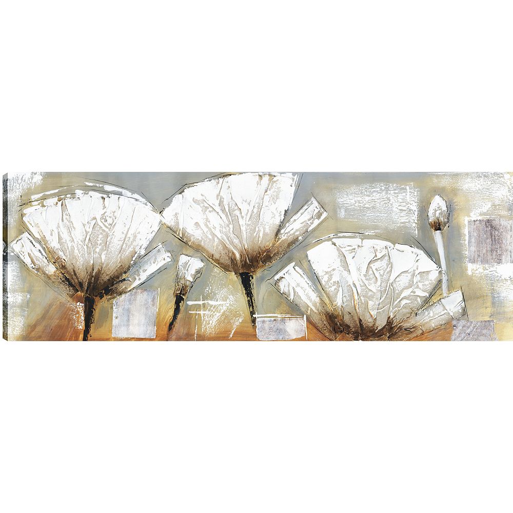 Art Maison Canada Beauté blanche, Art Floral, toile imprimer Wall Art Home Depot Canada