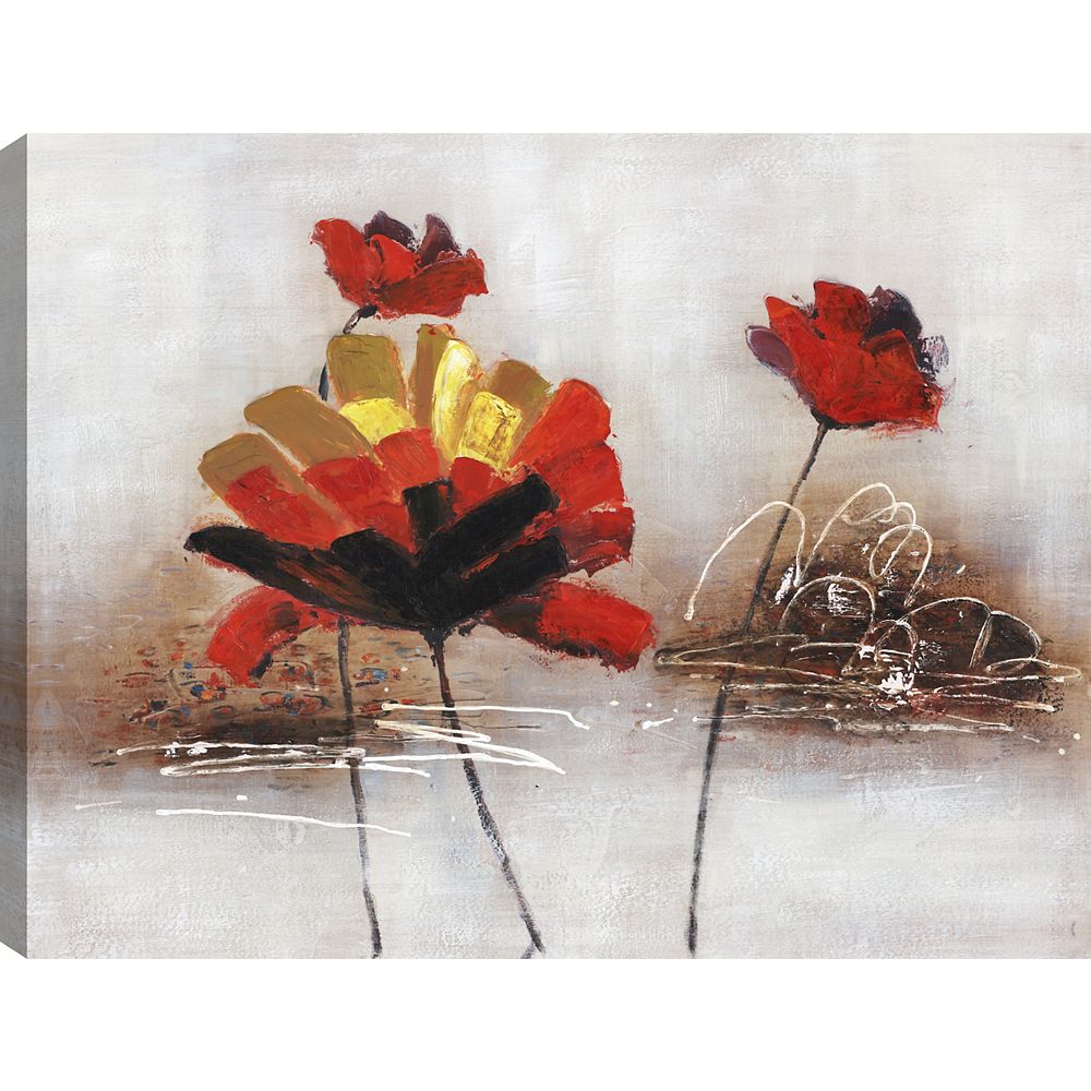 Art Maison Canada Floral Affair I, Floral Art, Canvas Print Wall Art The Home Depot Canada