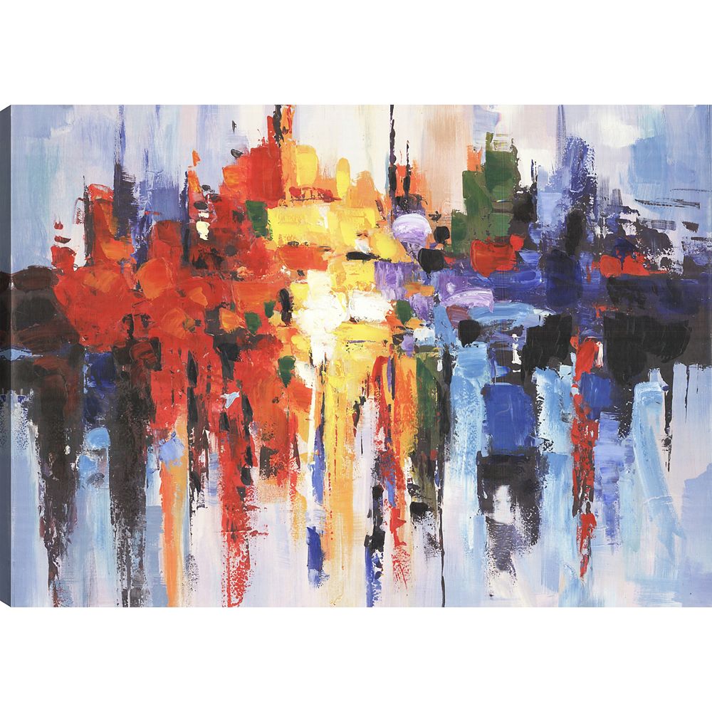 Art Maison Canada Layers VII, Abstract Art, Canvas Print Wall Art The Home Depot Canada