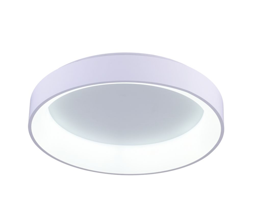 CWI Lighting Arenal 24 Inch LED Flush Mount With White Finish The   P 1001166100 