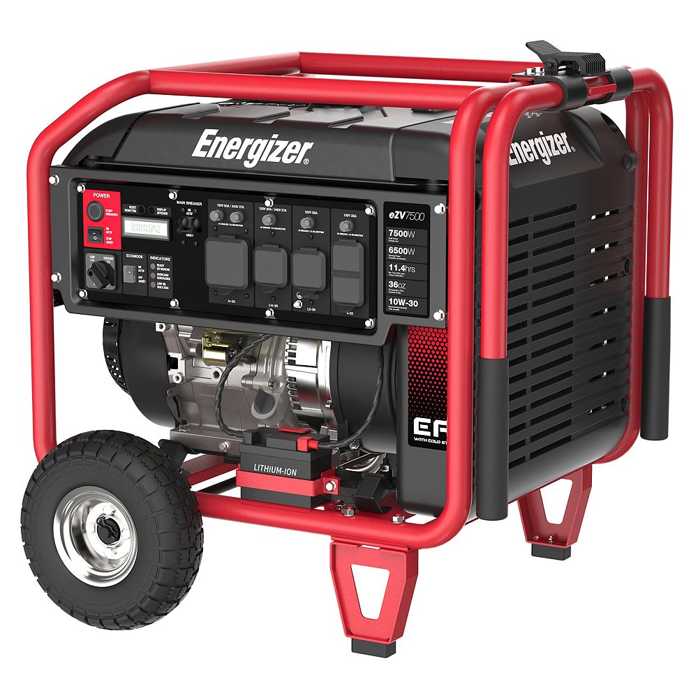 Energizer 7500 Watt Portable Inverter Generator With Electric Start