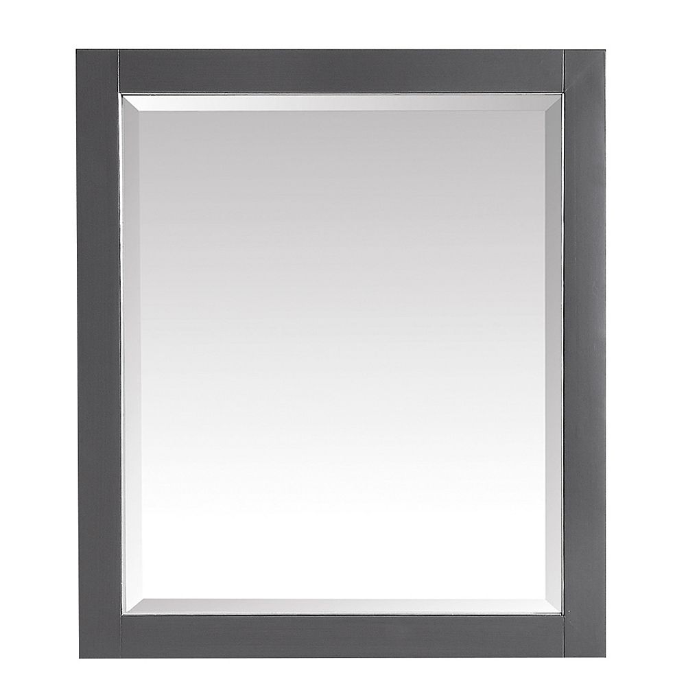 Avanity 28 inch Mirror for Allie / Austen in Twilight Gray w/ Silver
