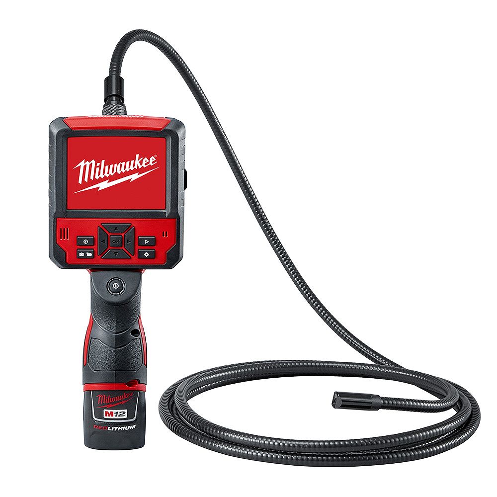 Milwaukee Tool M12 12 Volt Lithium Ion Cordless M Spector Flex 9 Ft Inspection Camera Cab The Home Depot Canada