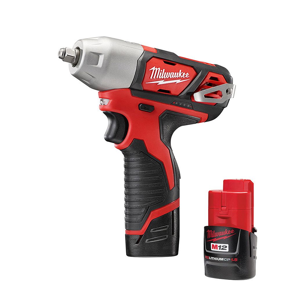 Milwaukee Tool M12 12Volt LiIon Cordless 3/8inch Impact Wrench Kit W