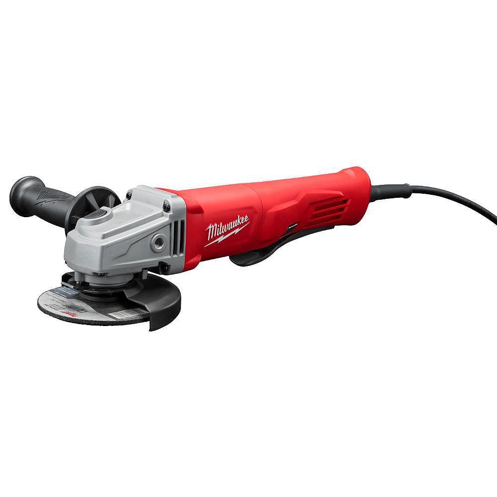 Milwaukee Tool 11 Amp Corded 41/2inch Small Angle Grinder with Lock