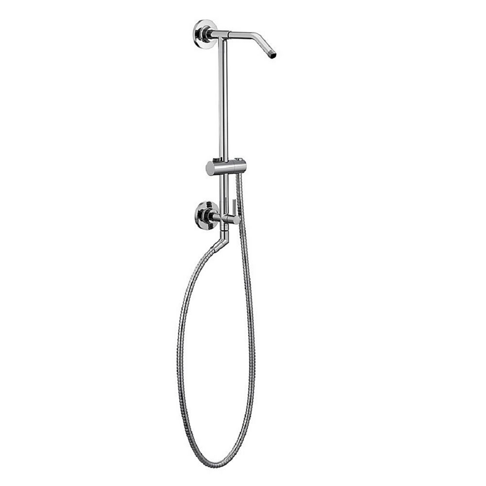 MOEN Shower Rail System with 2Function Diverter in Chromel (Valve Not