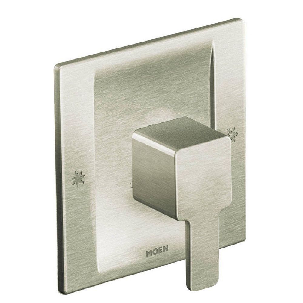 MOEN 90Degree 1Handle Moentrol Valve Trim Kit in Brushed Nickel (Valve Not Included) The
