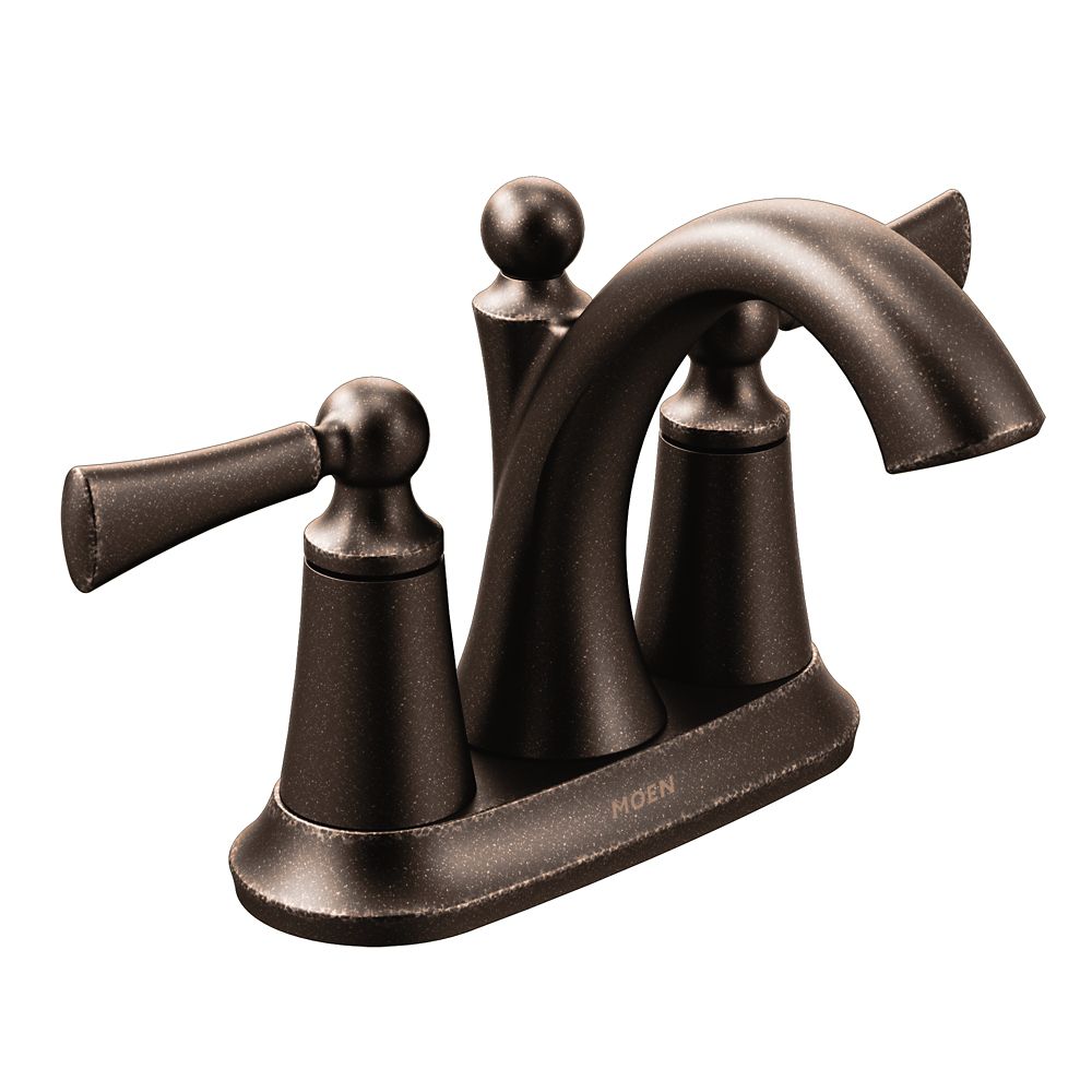 MOEN Wynford Oil Rubbed Bronze Two Handle High Arc Bathroom Faucet   P 1001166999 