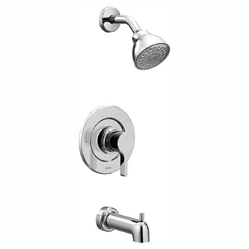 Vichy Single-Handle Eco-Performance Posi-Temp Tub and Shower Faucet Trim Kit in Chrome (Valve Not Included)