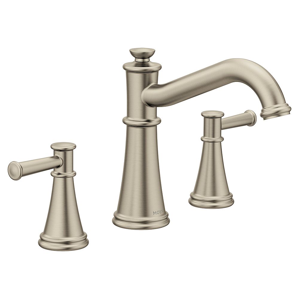 MOEN Belfield 2Handle DeckMount Roman Tub Faucet in Brushed Nickel