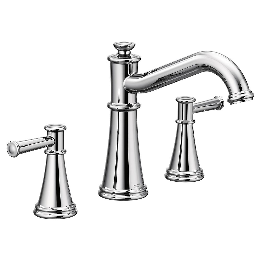 MOEN Belfield 2Handle DeckMount Roman Tub Faucet in Chrome (Valve Not