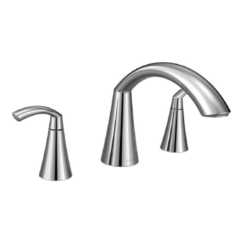 MOEN Glyde 2 Handle High Arc Roman Tub Faucet In Chrome Valve Not   P 1001167282 