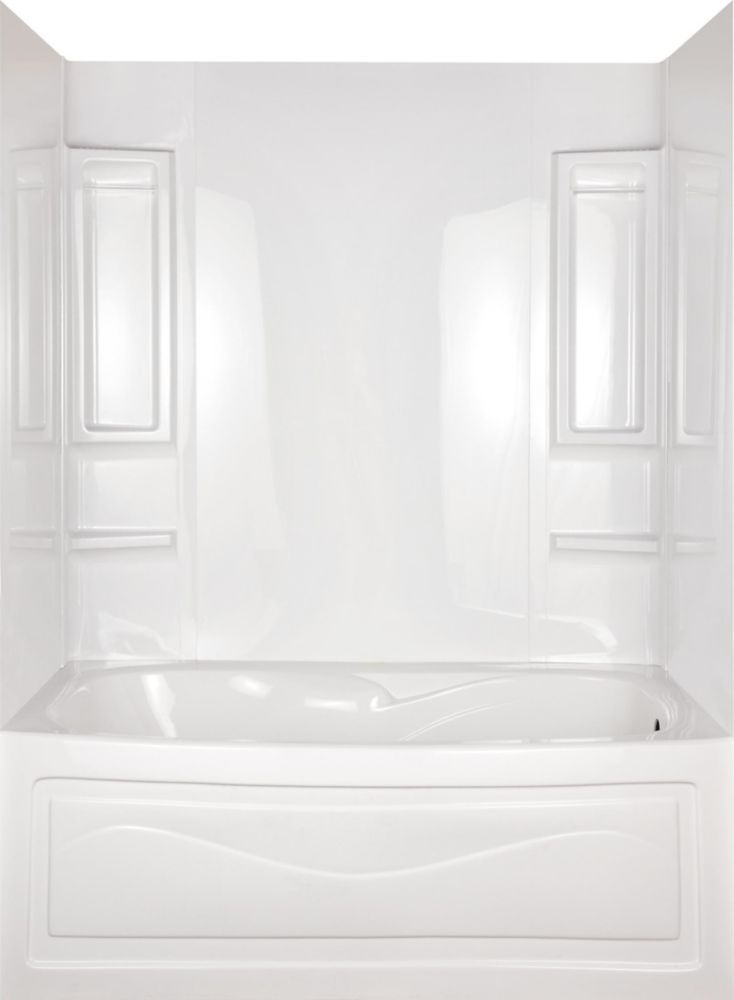 Tub Surrounds Shower Walls The Home, Rv Bathtub Surround Parchment