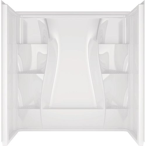 Classic 3-Piece Alcove Acrylic 400 Bathtub Wall Surround in White