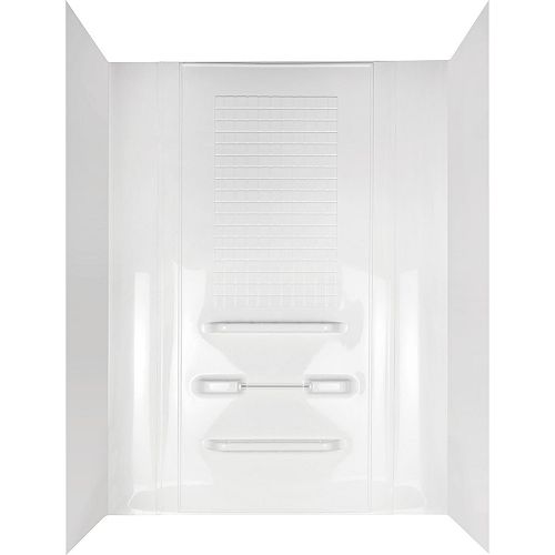 5-Piece Alcove Enhance Bathtub Wall Set in White