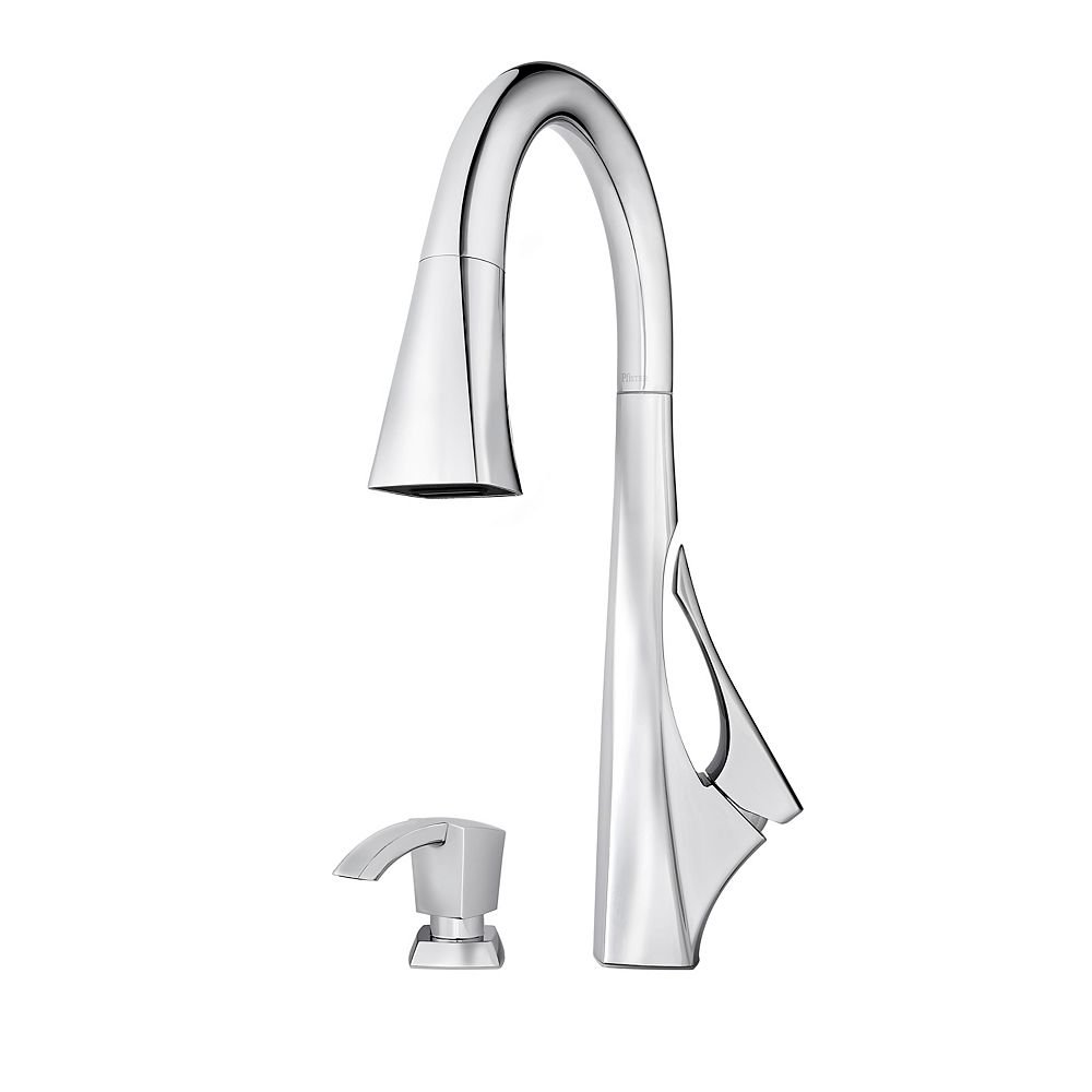 Pfister Venturi Pull Down Kitchen Faucet in Polished Chrome The Home