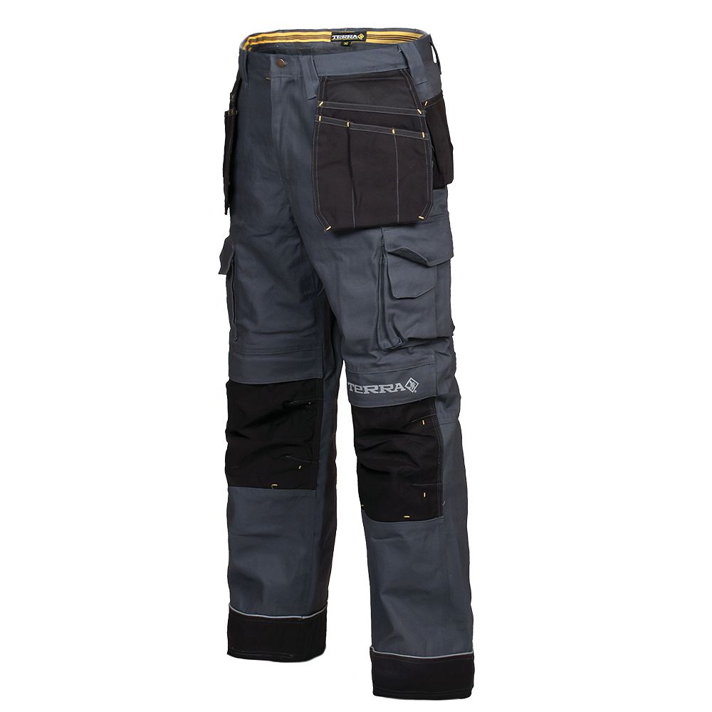 Terra Canvas Work Pant with Tool Pocket BRICK (Grey) 42/32 | The Home ...