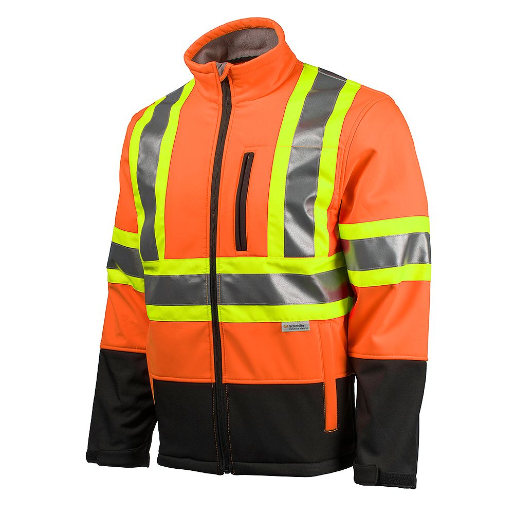 Terra Hi-Vis Softshell Jacket with YKK Zipper (Orange) SZ 3XL | The ...