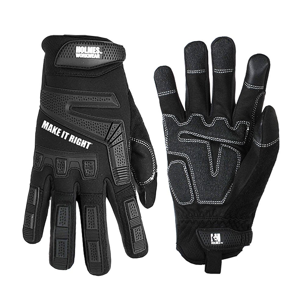 Holmes Mechanics Gloves (Black) Work Wear SZ XL The Home Depot Canada