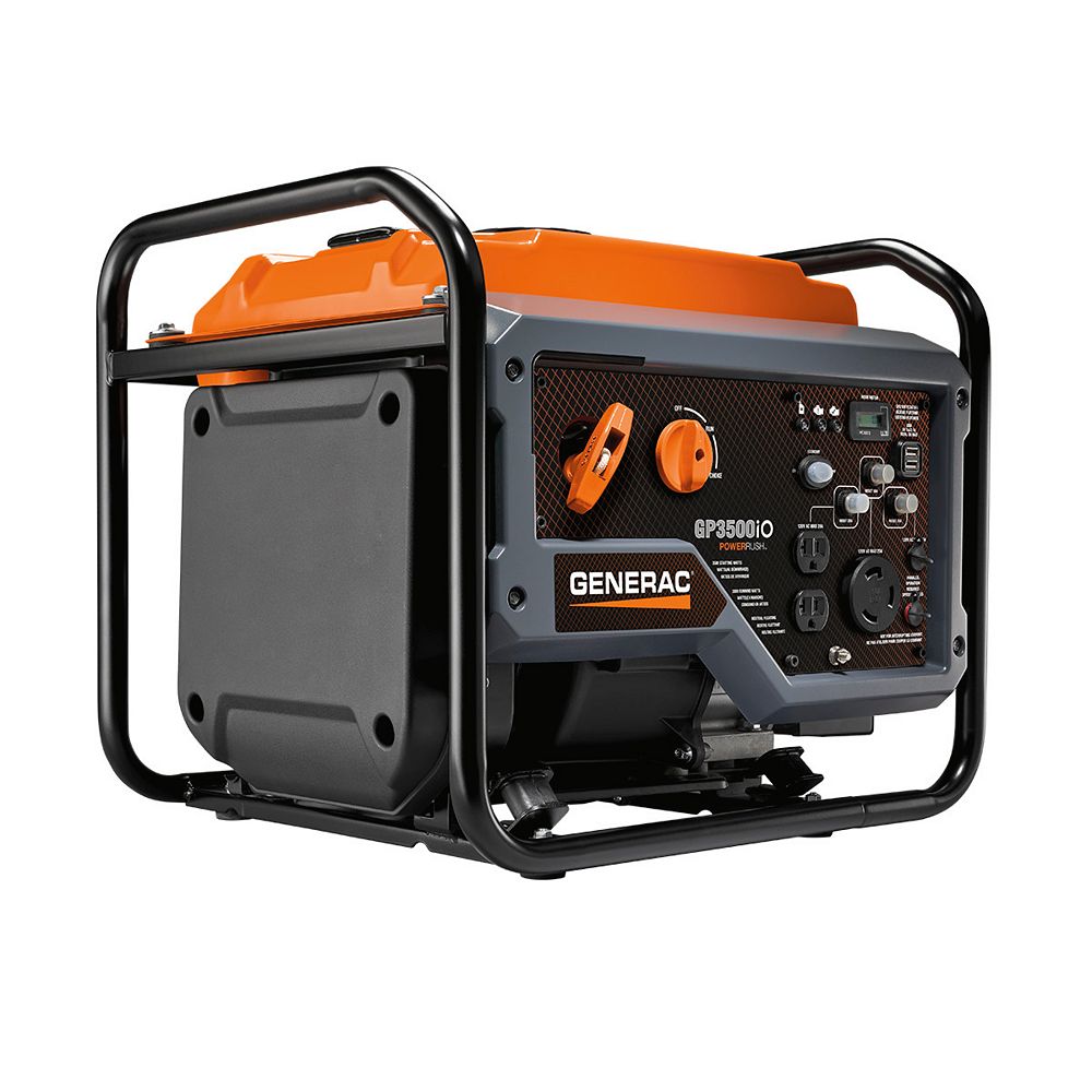 Generac Gp 3500w Open Frame Inverter Generator With Powerrush The Home Depot Canada