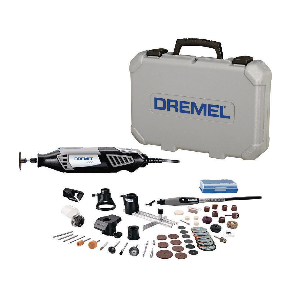 Dremel 4000 Series 120V Corded Rotary Tool Kit with Variable Speed, 50 ...