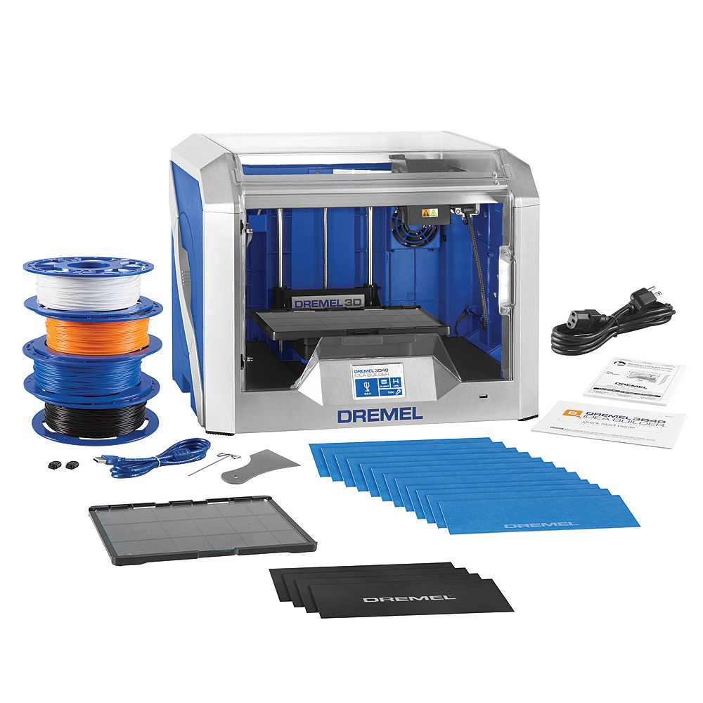 Dremel DigiLab 3D40 Idea Builder WiFi 3D Printer with Starter Kit The