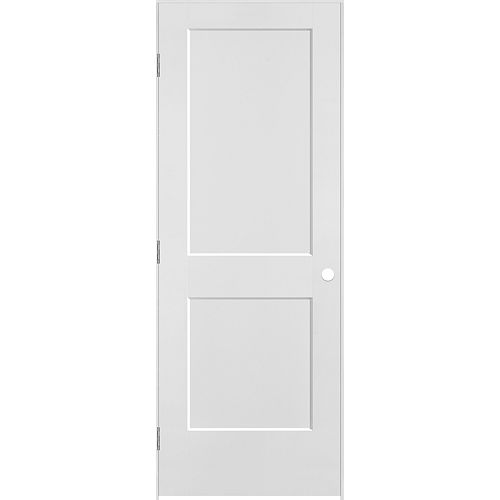 30-inch x 80-inch Primed Logan Hollow Core Smooth Single Prehung Interior Door